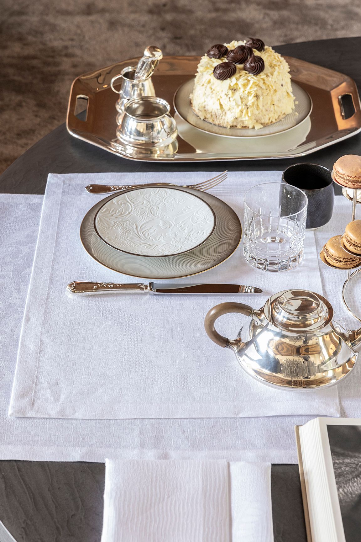 Evasion Céleste - Linen Tablecloth, Placemats, Napkins & Runner
