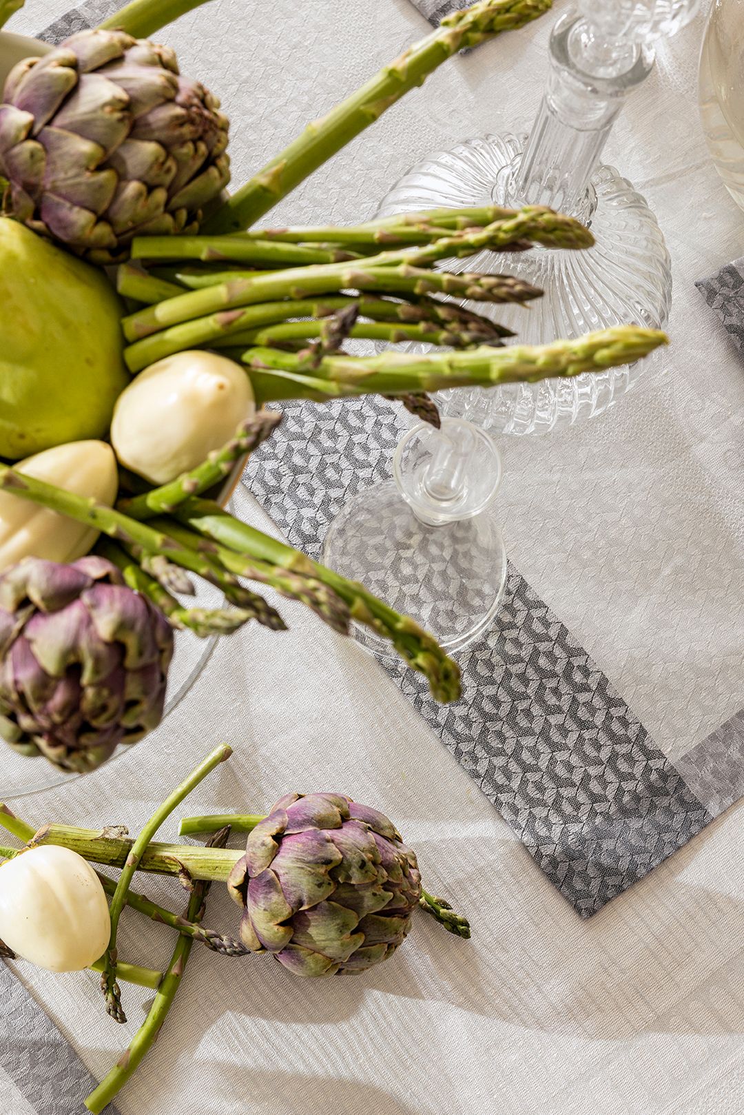Evasion Céleste - Linen Tablecloth, Placemats, Napkins & Runner