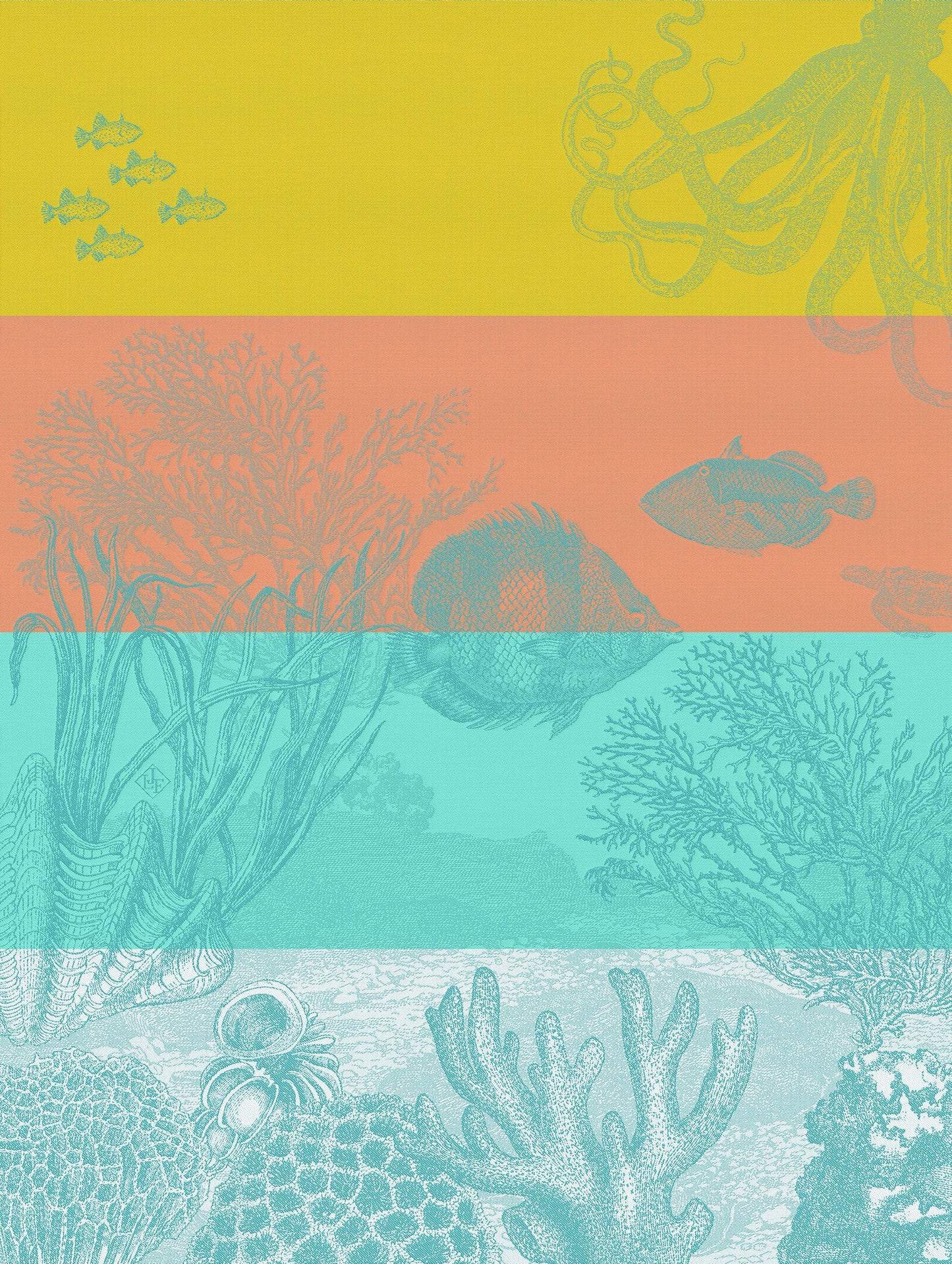 Sous L'Ocean - Cotton Tea Towel