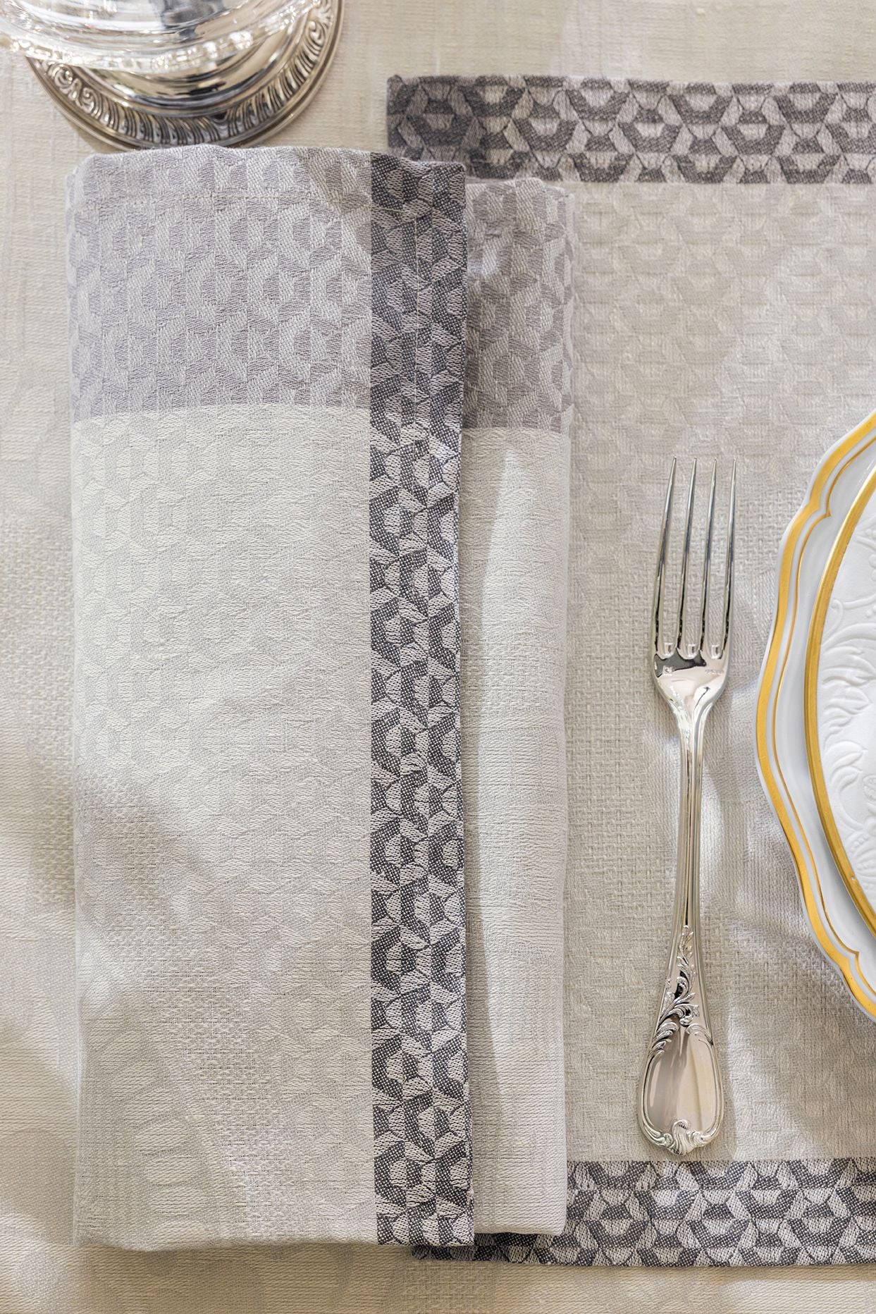 Evasion Céleste - Linen Tablecloth, Placemats, Napkins & Runner