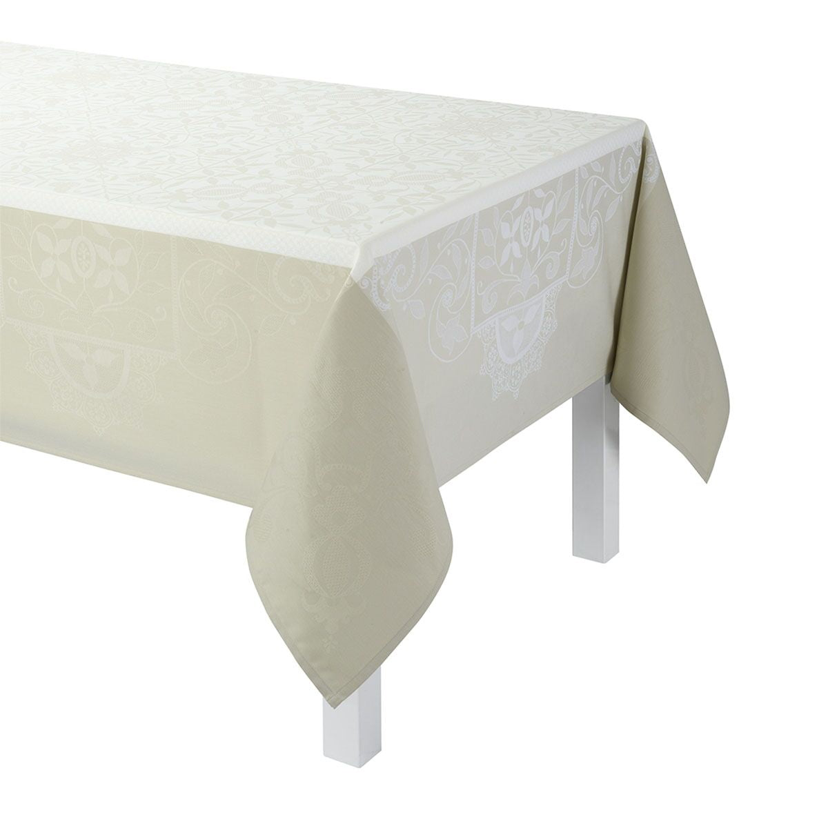 Venezia Ivoire Tablecloth, Placemats, Napkins & Runners