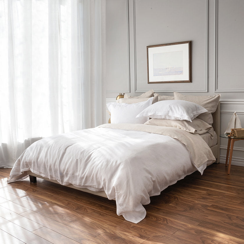 Nicola Linen Duvet Covers, Shams & Sheet Sets