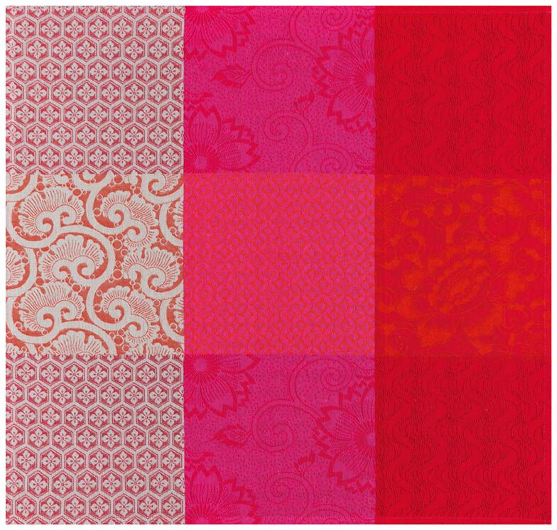 Fleurs de Kyoto Coated Tablecloth, Placemats & Napkins