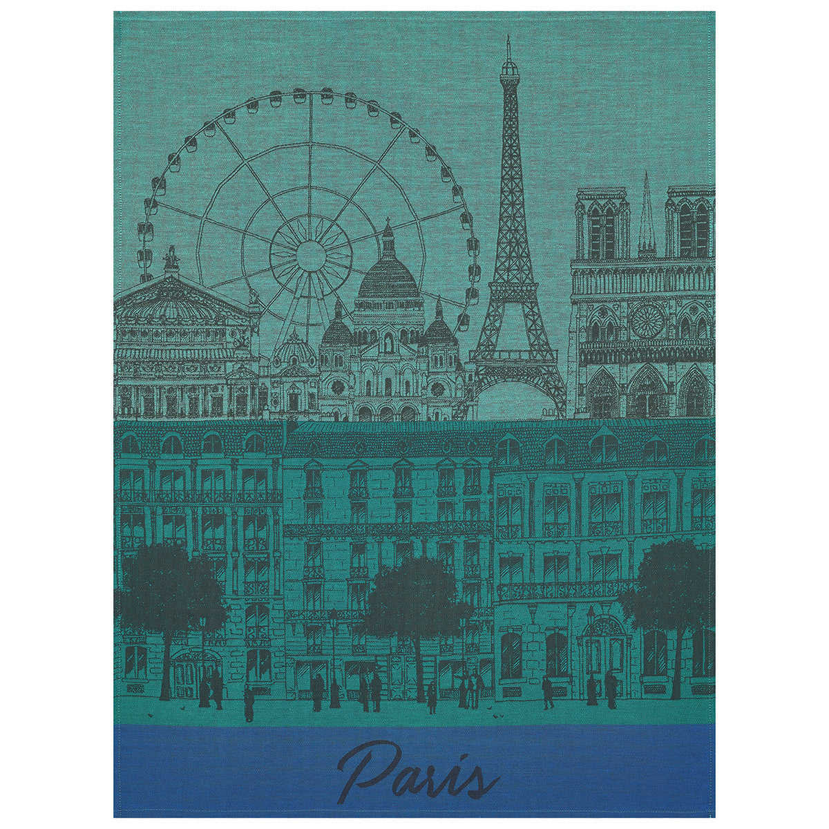 Paris Panorama - Cotton Tea Towel