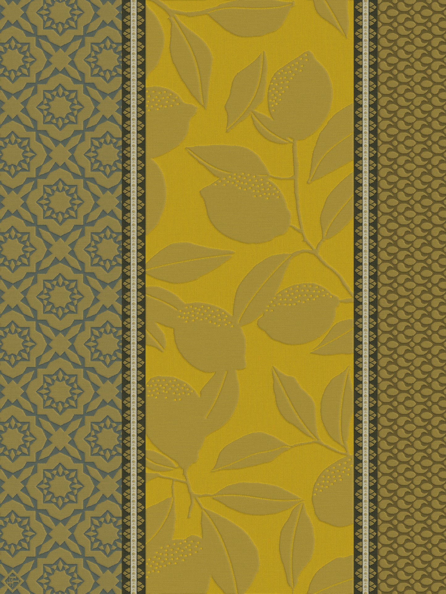 Sous Les Citronniers - Yellow Cotton Tea Towel