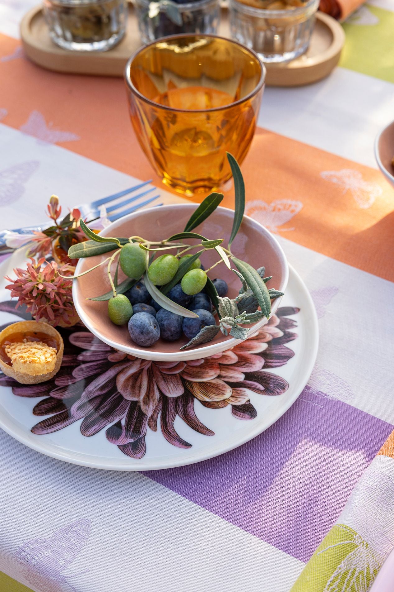Bal des Papillons - Coated Cotton Tablecloths & Placemats