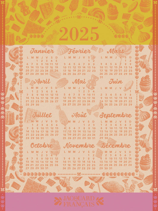 2025 Calendar Cotton Tea Towel - Limited Edition