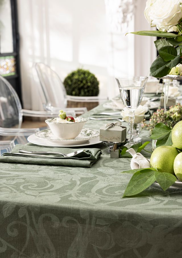 Tivoli - Linen Tablecloth, Runner, Placemats & Napkins