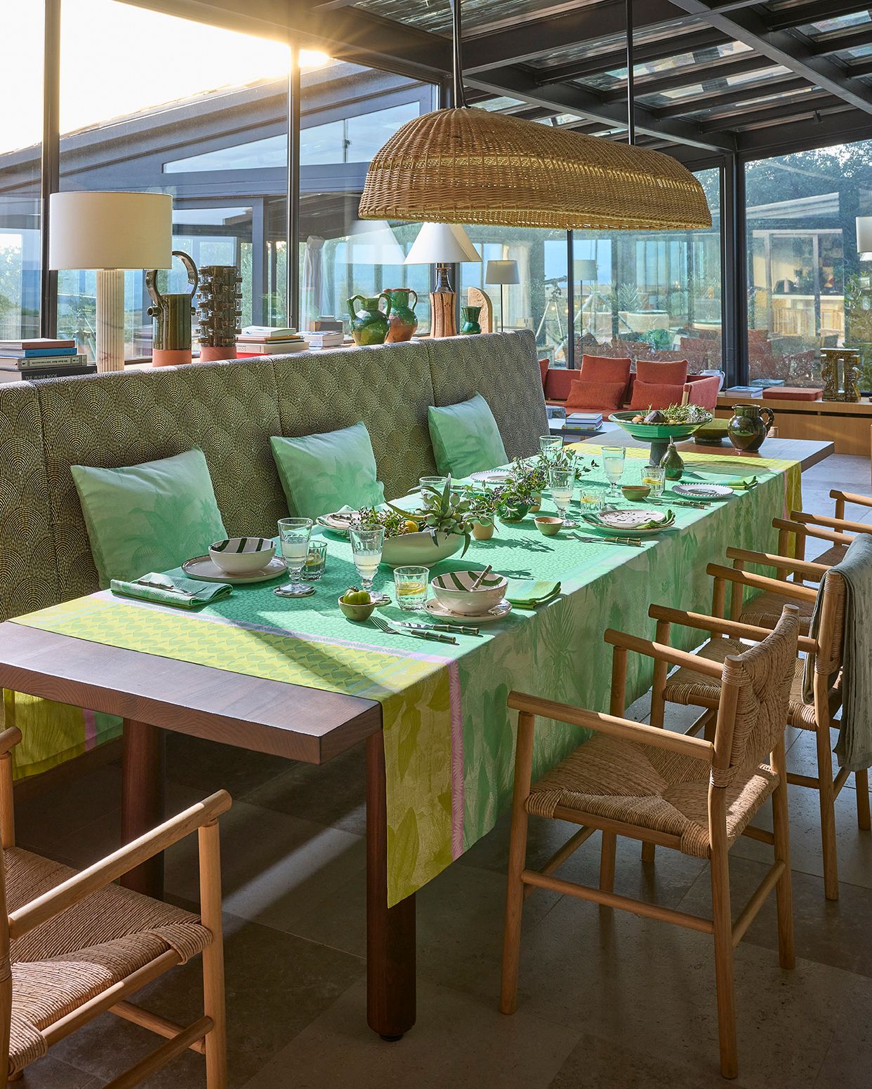 Sinharaja - Cotton Tablecloth, Placemats, Napkins & Runners