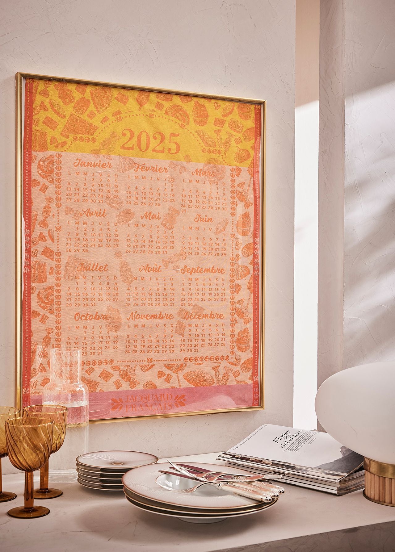 2025 Calendar Cotton Tea Towel - Limited Edition