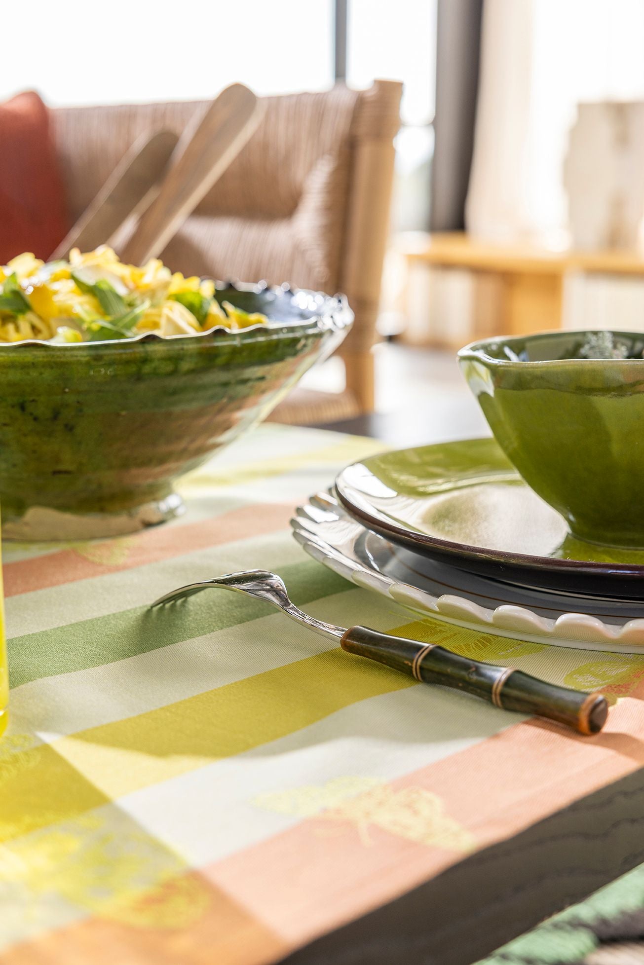 Bal des Papillons - Coated Cotton Tablecloths & Placemats