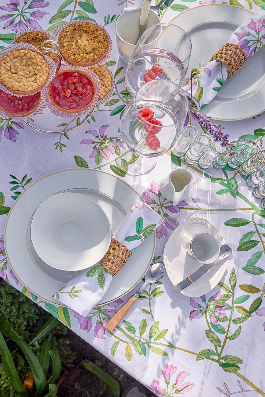 Pois de Senteur - Linen/Cotton Tablecloths, Napkins & Runners
