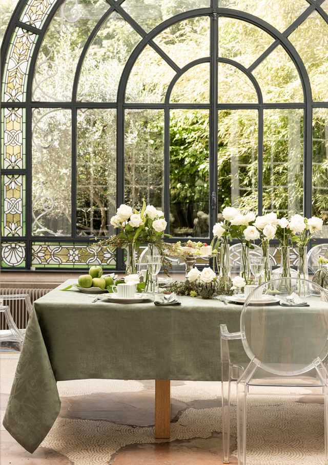 Tivoli - Linen Tablecloth, Runner, Placemats & Napkins