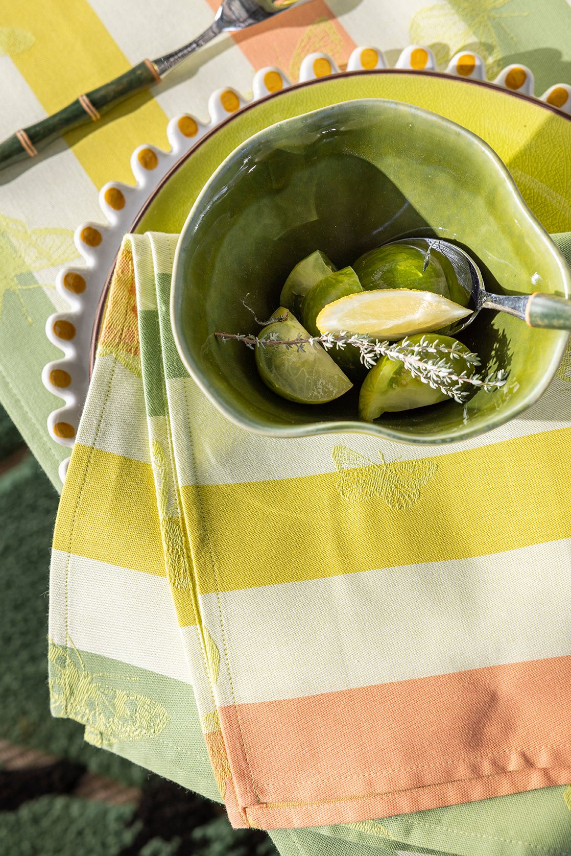 Bal des Papillons - Coated Cotton Tablecloths & Placemats