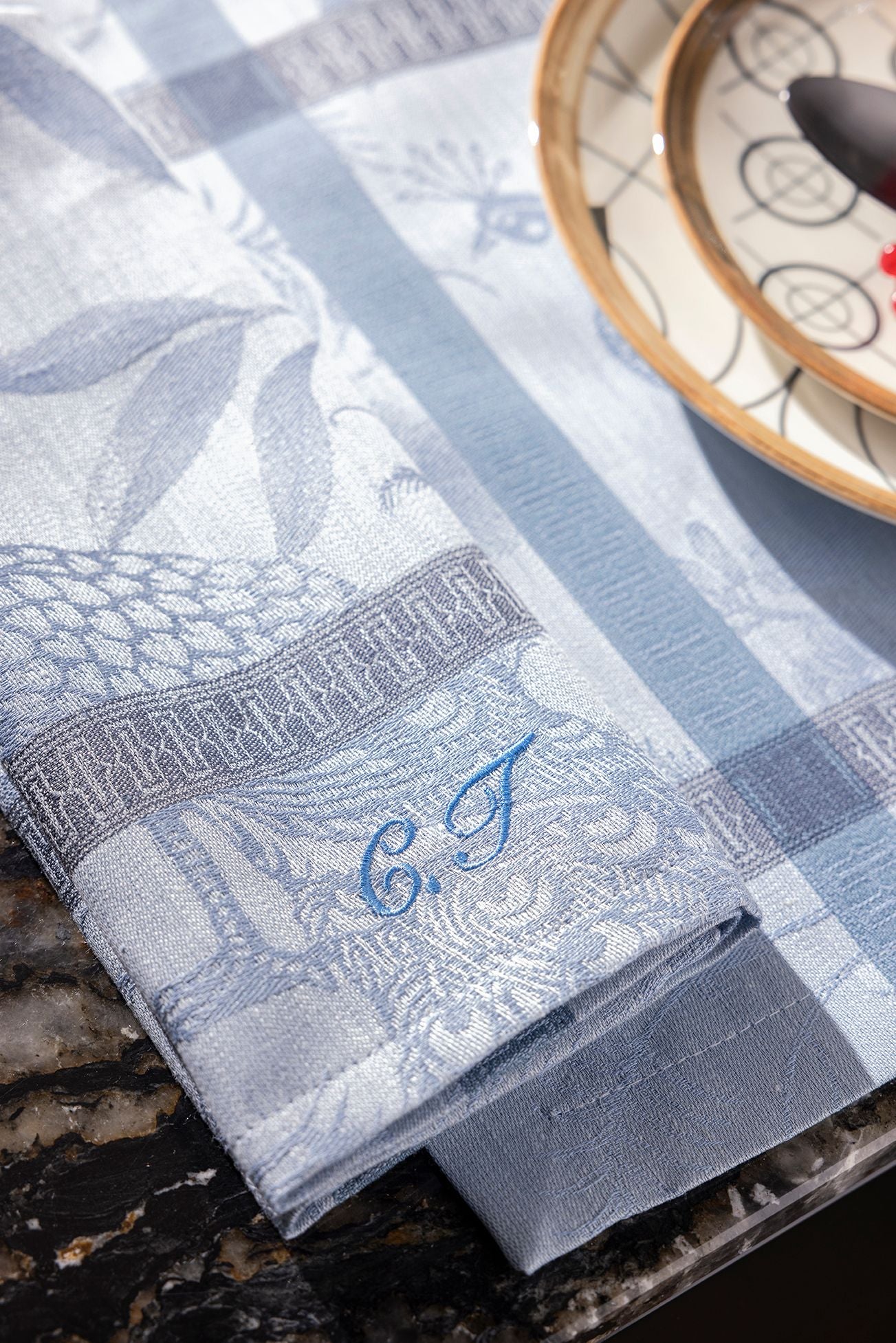A l'Orangerie - Linen Tablecloth, Placemats, Napkins & Runners