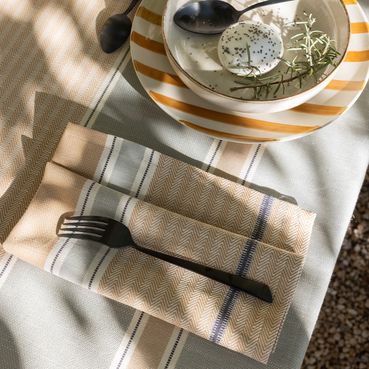 Dune - Cotton Tablecloths, Napkins & Runners