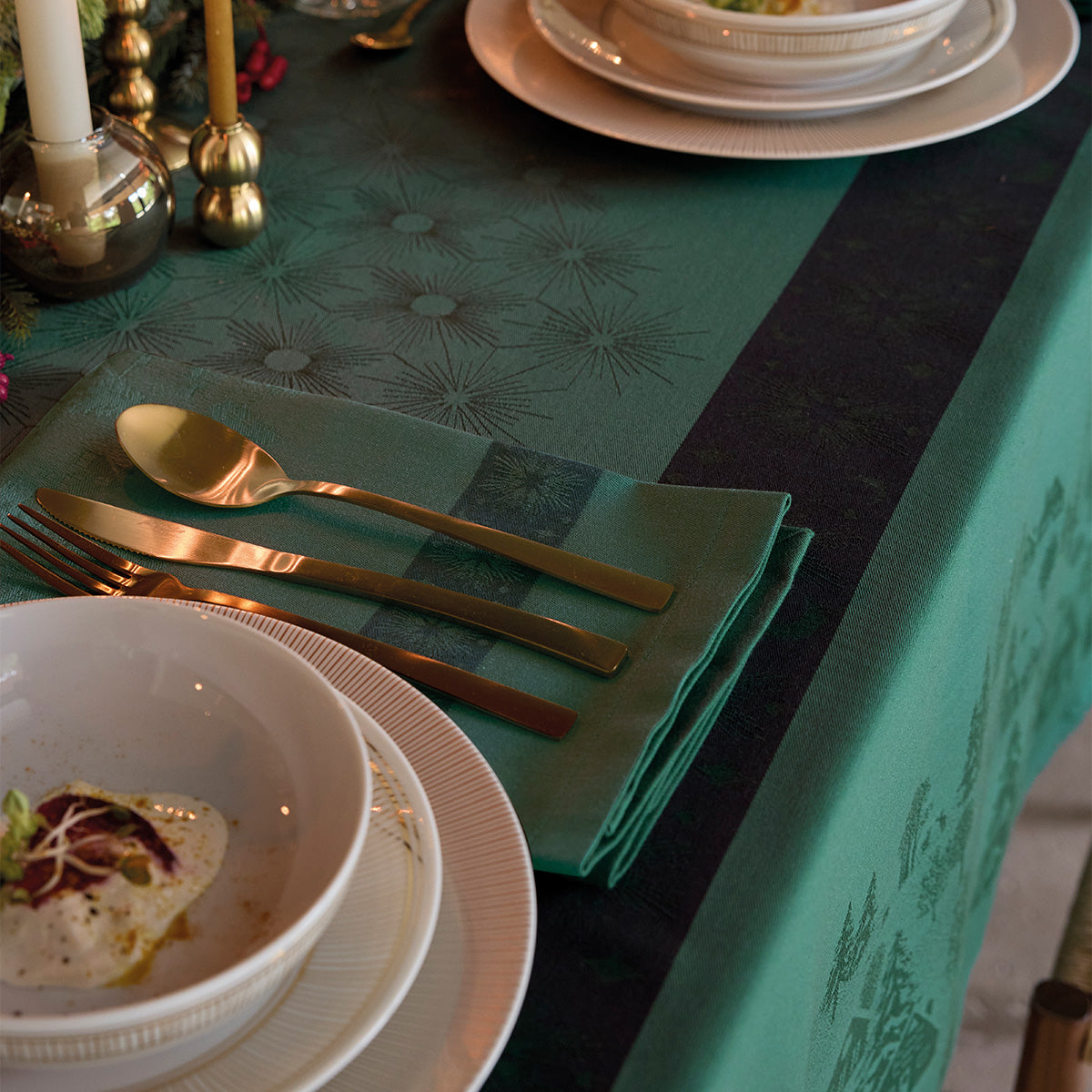 Sous les Étoiles - Cotton Tablecloths, Napkins, Placemats & Runners