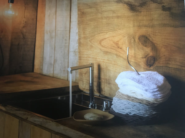 Washcloths and ring stand