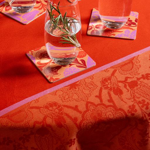 Voyage Iconique Enduit - Coated Cotton Tablecloths & Placemats