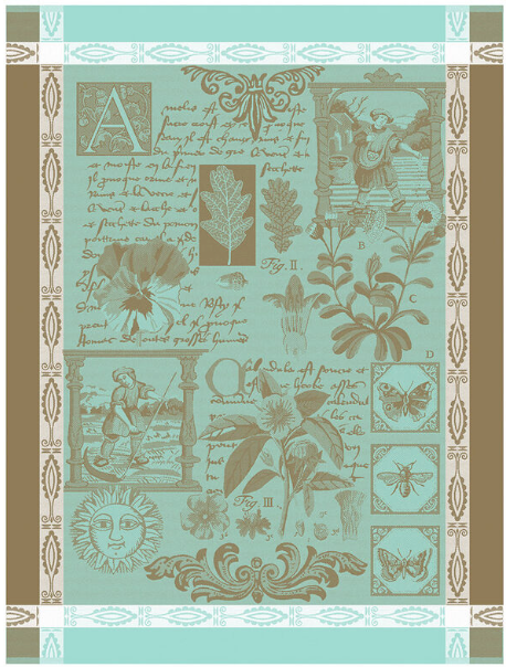 Tea Towel Herbier Cotton